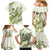 Lime Green Hawaii Family Matching Mermaid Dress and Hawaiian Shirt Humpback Whale Tattoo Polynesian Tribal Ocean Vibes