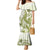 Lime Green Hawaii Family Matching Mermaid Dress and Hawaiian Shirt Humpback Whale Tattoo Polynesian Tribal Ocean Vibes