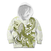 Lime Green Hawaii Kid Hoodie Humpback Whale Tattoo Polynesian Tribal Ocean Vibes