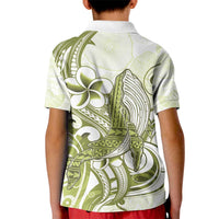 Lime Green Hawaii Kid Polo Shirt Humpback Whale Tattoo Polynesian Tribal Ocean Vibes LT14 - Polynesian Pride
