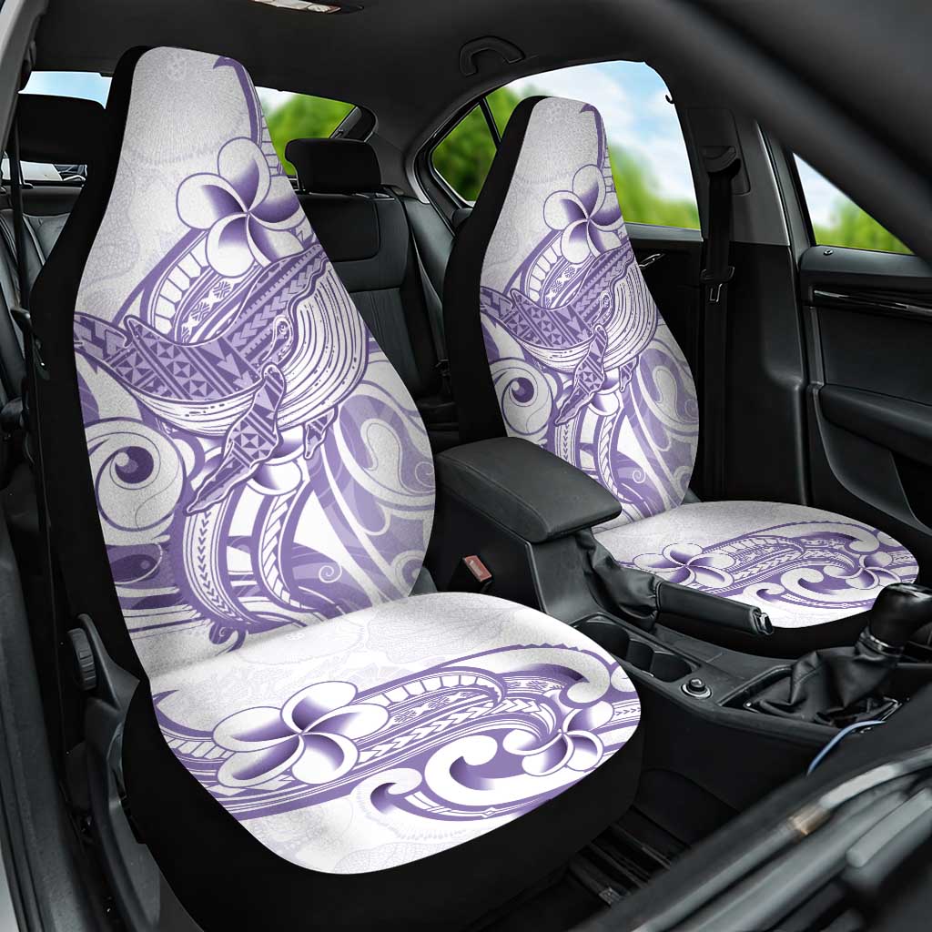 Purple Hawaii Car Seat Cover Humpback Whale Tattoo Polynesian Tribal Ocean Vibes