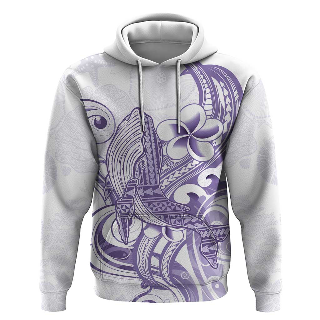 Purple Hawaii Hoodie Humpback Whale Tattoo Polynesian Tribal Ocean Vibes