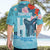 Personalised Hawaii Hawaiian Shirt Humpback Whale Tattoo With Tropical Flowers