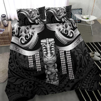 Tiki Drum Hawaii Bedding Set Hawaiian Kakau Tattoo Style