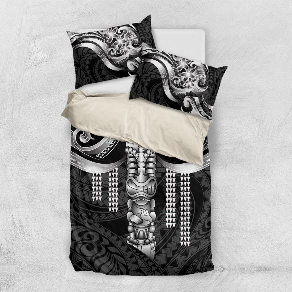 Tiki Drum Hawaii Bedding Set Hawaiian Kakau Tattoo Style