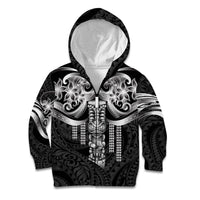 Tiki Drum Hawaii Kid Hoodie Hawaiian Kakau Tattoo Style