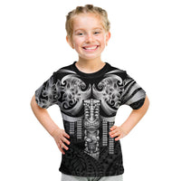 Tiki Drum Hawaii Kid T Shirt Hawaiian Kakau Tattoo Style