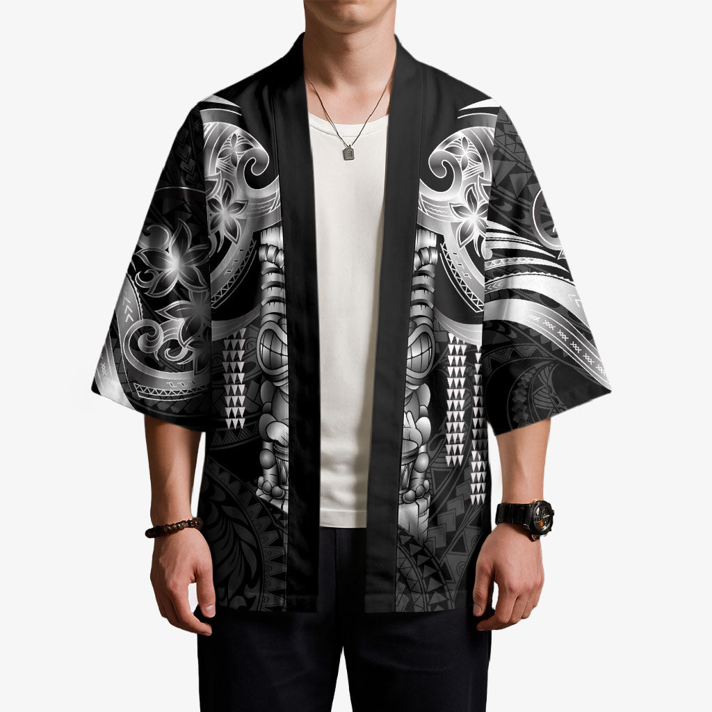 Tiki Drum Hawaii Kimono Hawaiian Kakau Tattoo Style