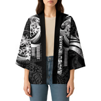 Tiki Drum Hawaii Kimono Hawaiian Kakau Tattoo Style