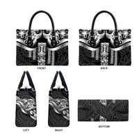 Tiki Drum Hawaii Leather Bag Hawaiian Kakau Tattoo Style