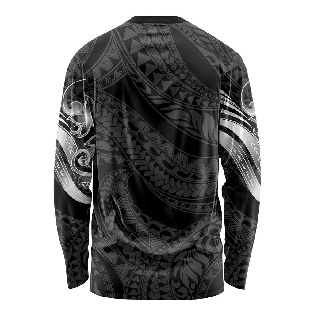 Tiki Drum Hawaii Long Sleeve Shirt Hawaiian Kakau Tattoo Style