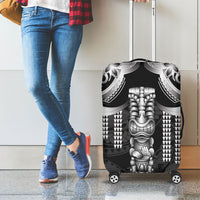 Tiki Drum Hawaii Luggage Cover Hawaiian Kakau Tattoo Style