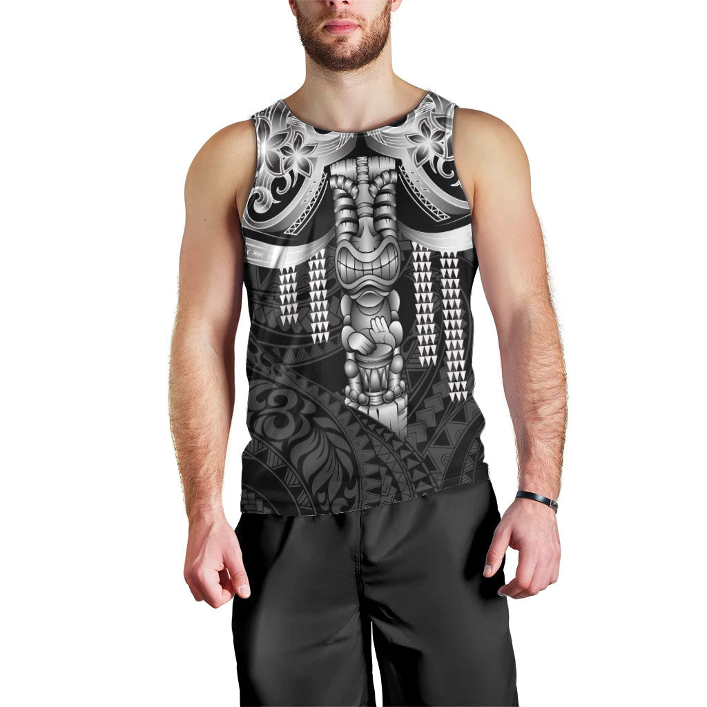 Tiki Drum Hawaii Men Tank Top Hawaiian Kakau Tattoo Style