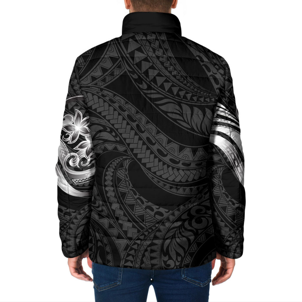 Tiki Drum Hawaii Padded Jacket Hawaiian Kakau Tattoo Style