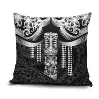 Tiki Drum Hawaii Pillow Cover Hawaiian Kakau Tattoo Style