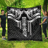 Tiki Drum Hawaii Quilt Hawaiian Kakau Tattoo Style