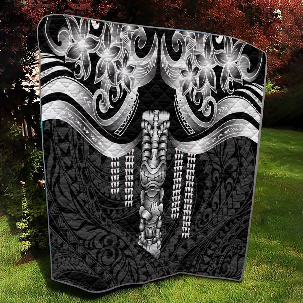 Tiki Drum Hawaii Quilt Hawaiian Kakau Tattoo Style