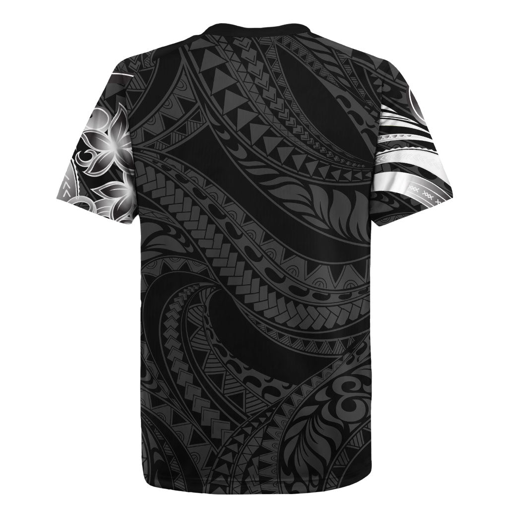 Tiki Drum Hawaii Rugby Jersey Hawaiian Kakau Tattoo Style