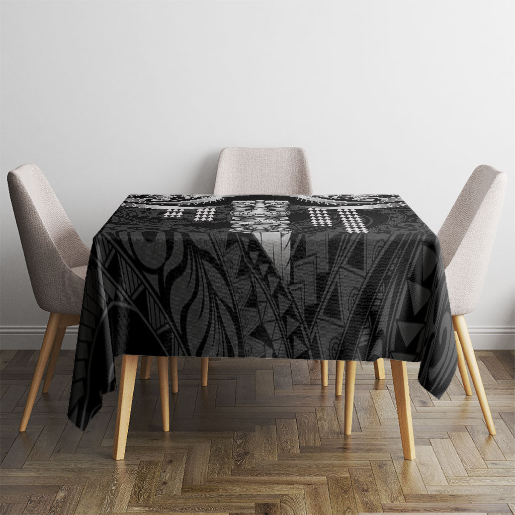 Tiki Drum Hawaii Tablecloth Hawaiian Kakau Tattoo Style