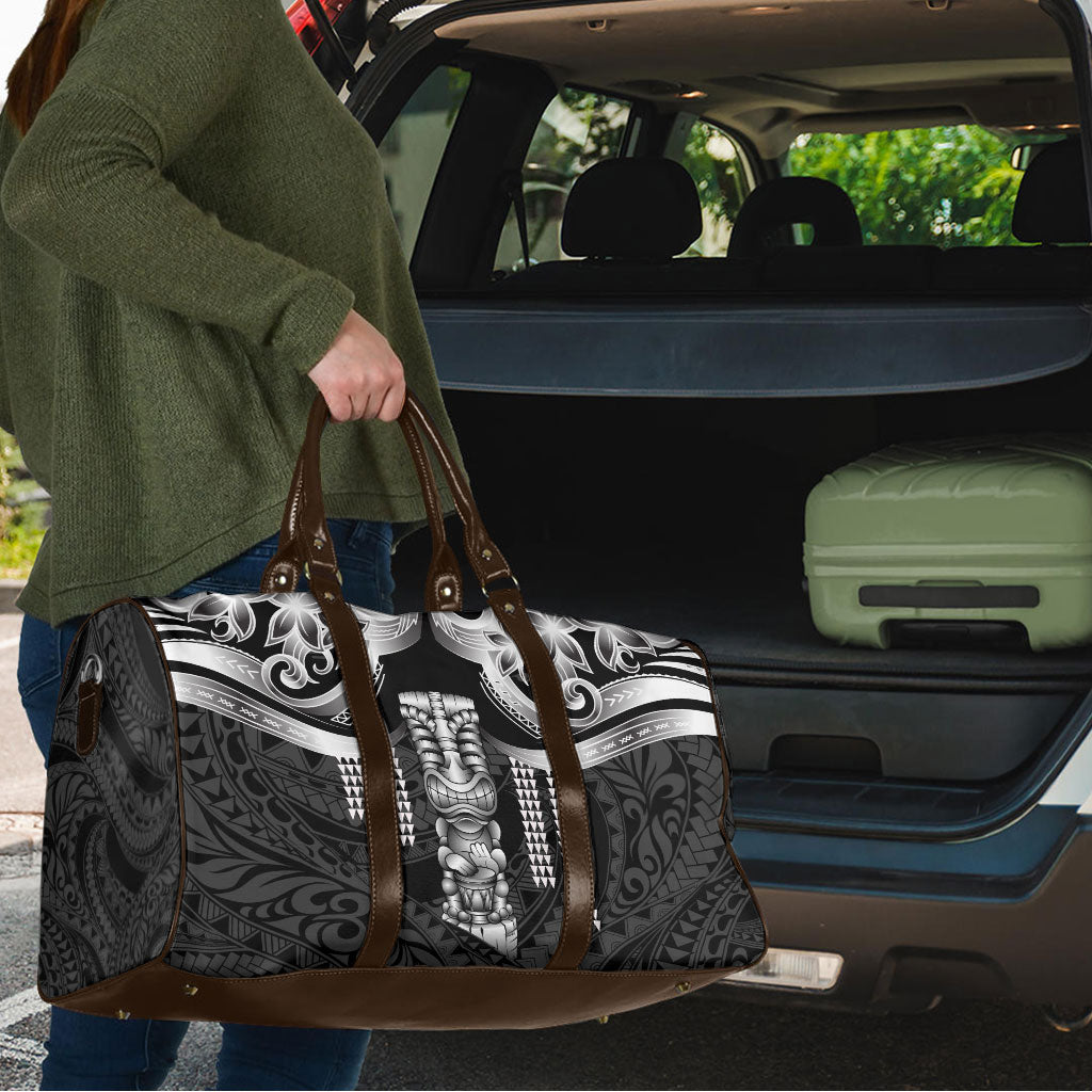 Tiki Drum Hawaii Travel Bag Hawaiian Kakau Tattoo Style