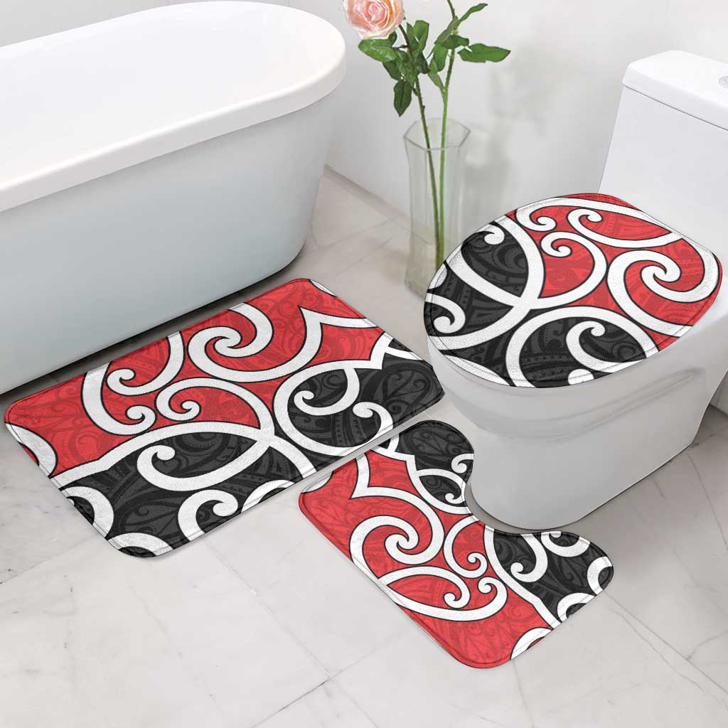 New Zealand Bathroom Set Maori Koru Tino Rangatiratanga Color - Polynesian Pride