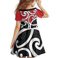 New Zealand Family Matching Long Sleeve Bodycon Dress and Hawaiian Shirt Maori Koru Tino Rangatiratanga Color LT14 - Polynesian Pride