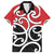 New Zealand Family Matching Short Sleeve Bodycon Dress and Hawaiian Shirt Maori Koru Tino Rangatiratanga Color - Polynesian Pride