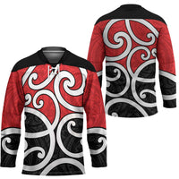 New Zealand Hockey Jersey Maori Koru Tino Rangatiratanga Color - Polynesian Pride