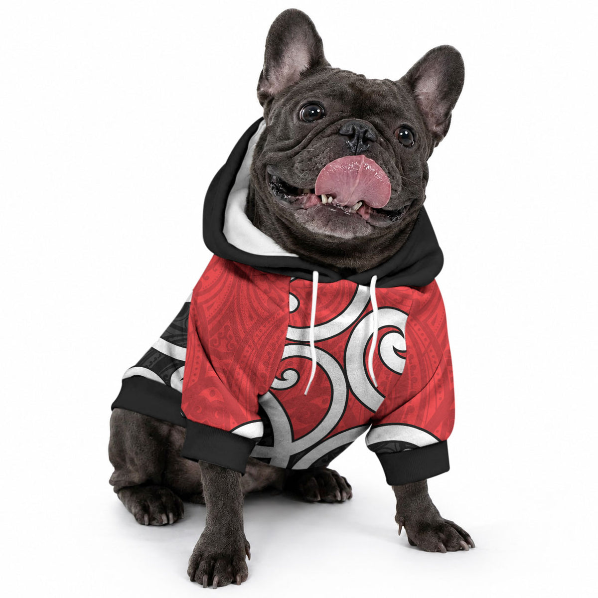 New Zealand Pet Hoodie Maori Koru Tino Rangatiratanga Color
