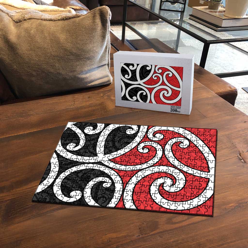 New Zealand Puzzle Maori Koru Tino Rangatiratanga Color - Polynesian Pride