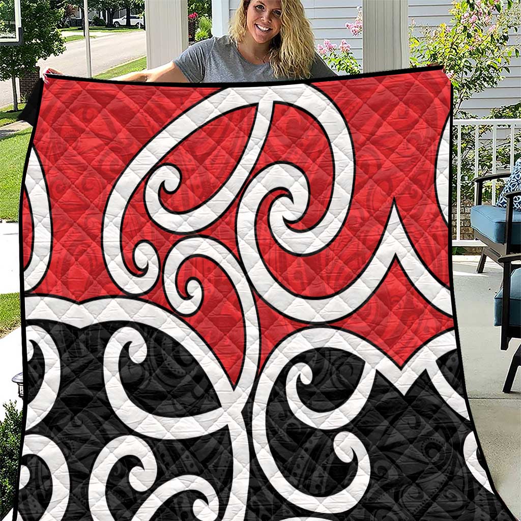 New Zealand Quilt Maori Koru Tino Rangatiratanga Color - Polynesian Pride