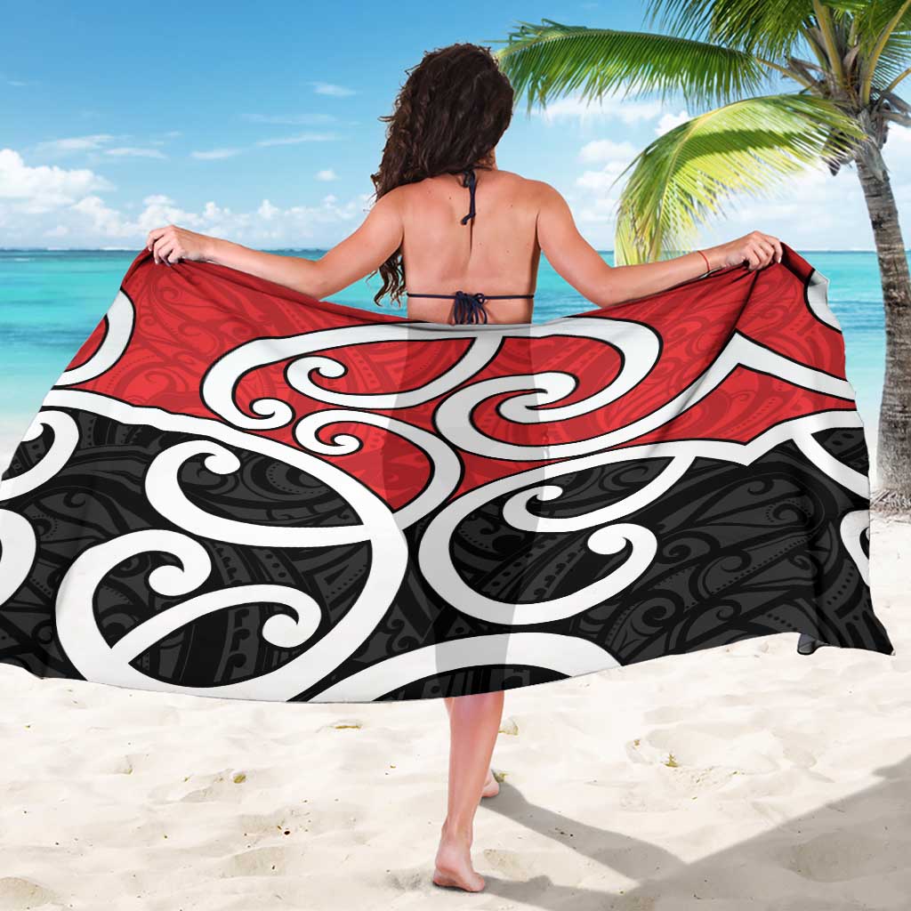 New Zealand Sarong Maori Koru Tino Rangatiratanga Color - Polynesian Pride