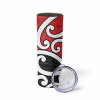 New Zealand Skinny Tumbler Maori Koru Tino Rangatiratanga Color - Polynesian Pride