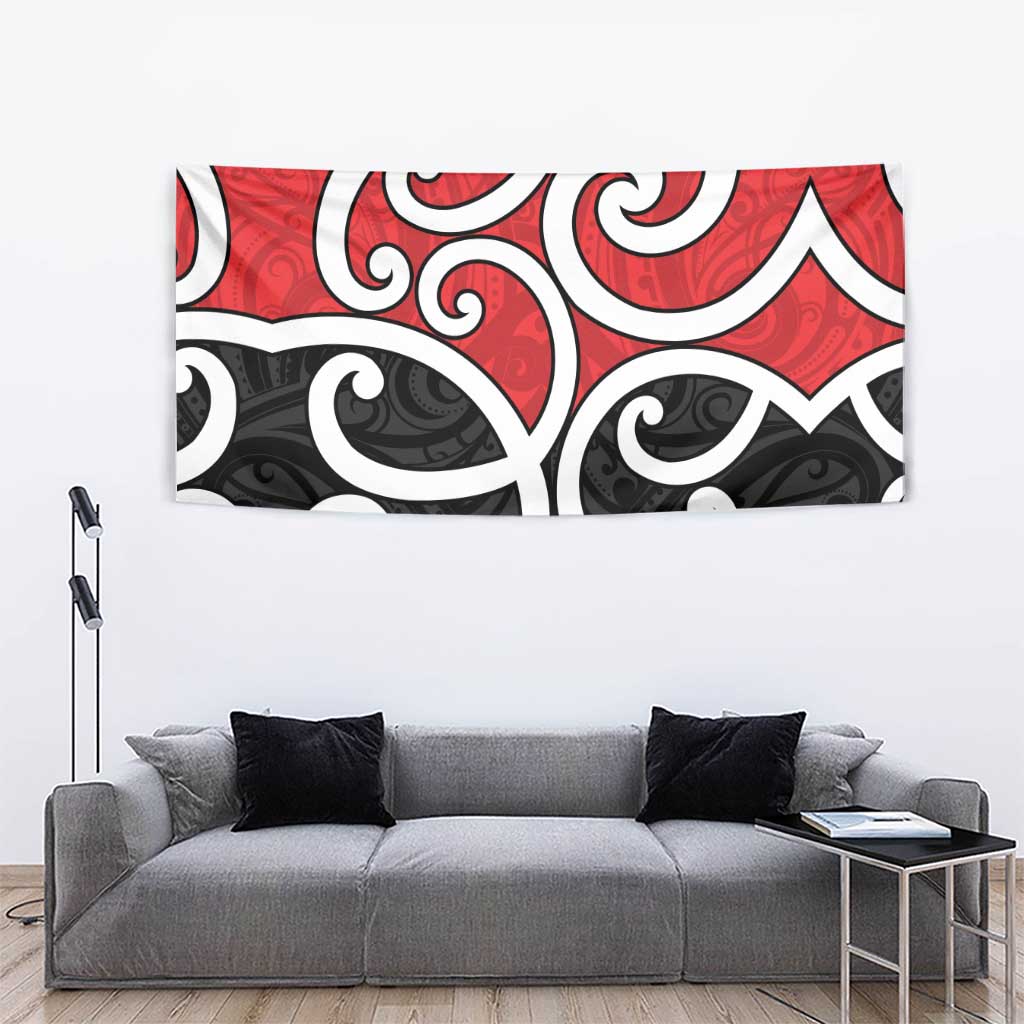 New Zealand Tapestry Maori Koru Tino Rangatiratanga Color - Polynesian Pride
