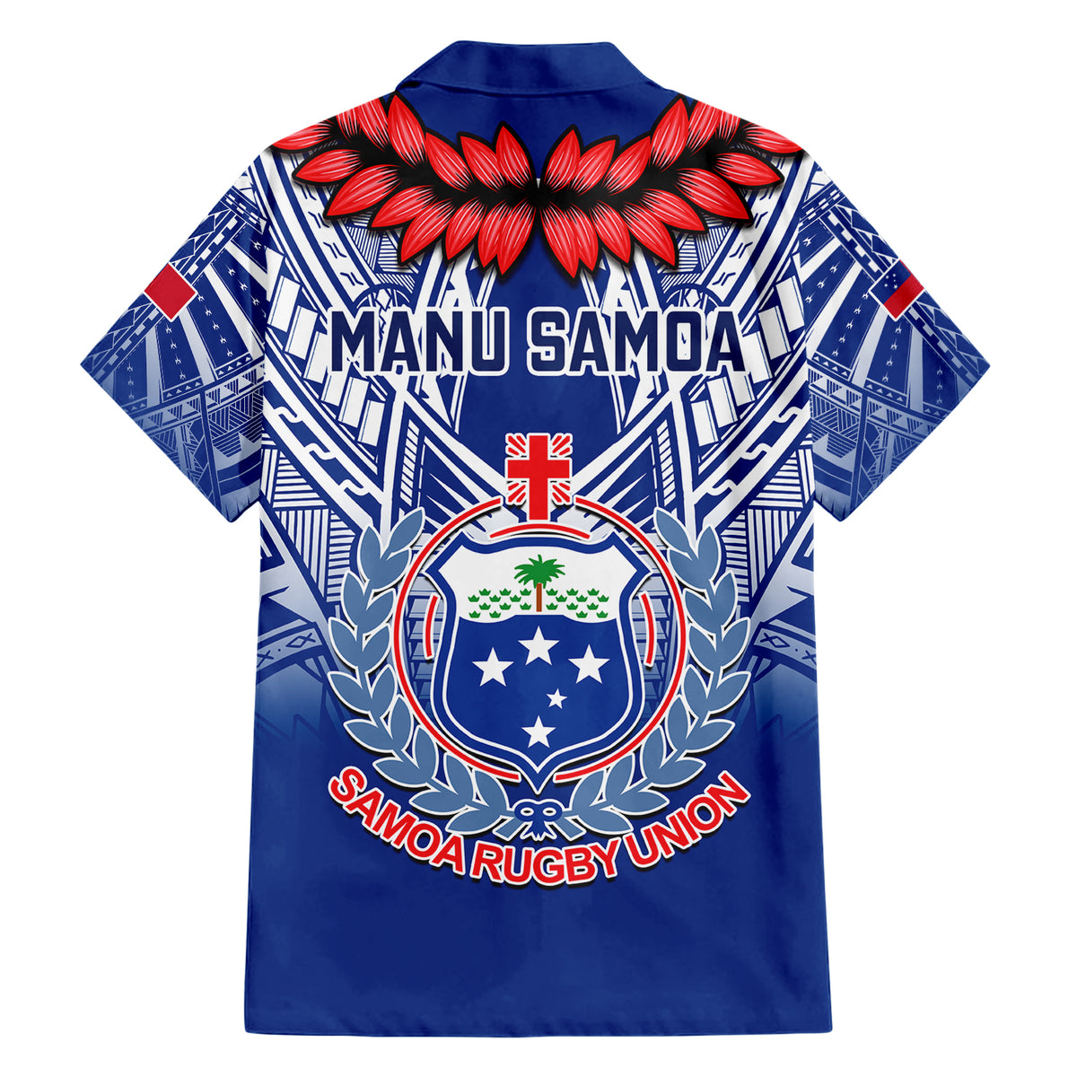 samoa-rugby-family-matching-short-sleeve-bodycon-dress-and-hawaiian-shirt-2023-go-manu-samoa-with-ula-fala-style