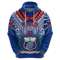 Samoa Rugby Hoodie 2023 Go Manu Samoa With Ula Fala Style LT14 - Polynesian Pride