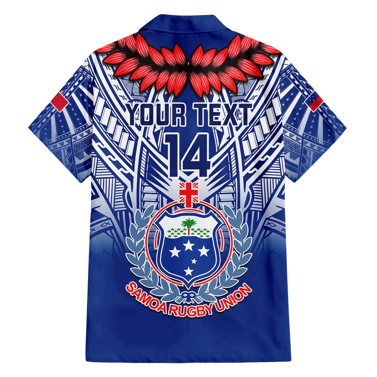 Custom Samoa Rugby Family Matching Puletasi Dress and Hawaiian Shirt 2023 Go Manu Samoa With Ula Fala Style LT14 - Polynesian Pride