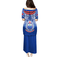 Custom Samoa Rugby Family Matching Puletasi Dress and Hawaiian Shirt 2023 Go Manu Samoa With Ula Fala Style LT14 - Polynesian Pride