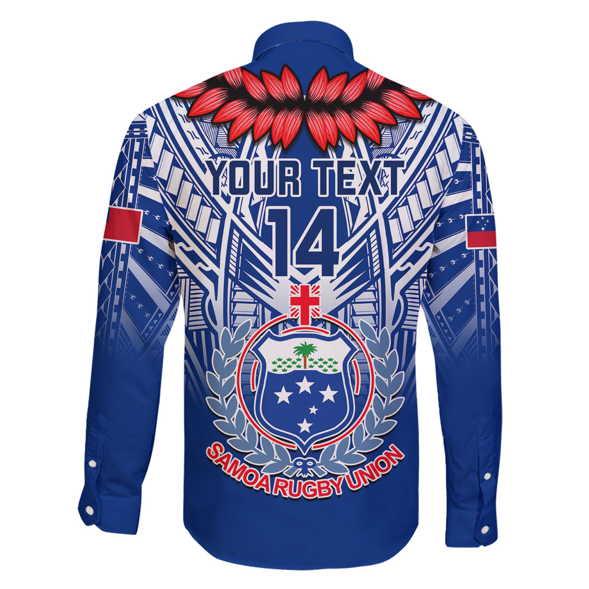 custom-samoa-rugby-family-matching-short-sleeve-bodycon-dress-and-hawaiian-shirt-2023-go-manu-samoa-with-ula-fala-style