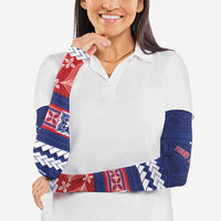 Personalised FAST Samoa Siapo Arm Sleeves Teuila Flowers Samoan Pattern - Polynesian Pride