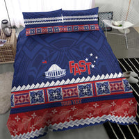 Personalised FAST Samoa Siapo Bedding Set Teuila Flowers Samoan Pattern - Polynesian Pride