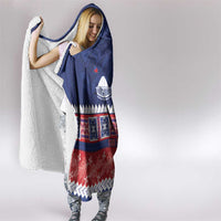 Personalised FAST Samoa Siapo Hooded Blanket Teuila Flowers Samoan Pattern - Polynesian Pride