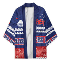 Personalised FAST Samoa Siapo Kimono Teuila Flowers Samoan Pattern - Polynesian Pride