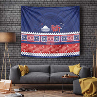 Personalised FAST Samoa Siapo Tapestry Teuila Flowers Samoan Pattern - Polynesian Pride