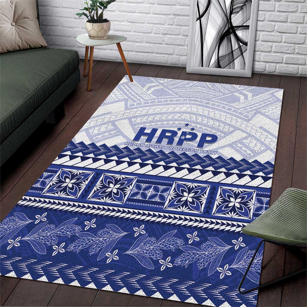 HRPP Samoa Siapo Area Rug Teuila Flowers Samoan Pattern - Polynesian Pride