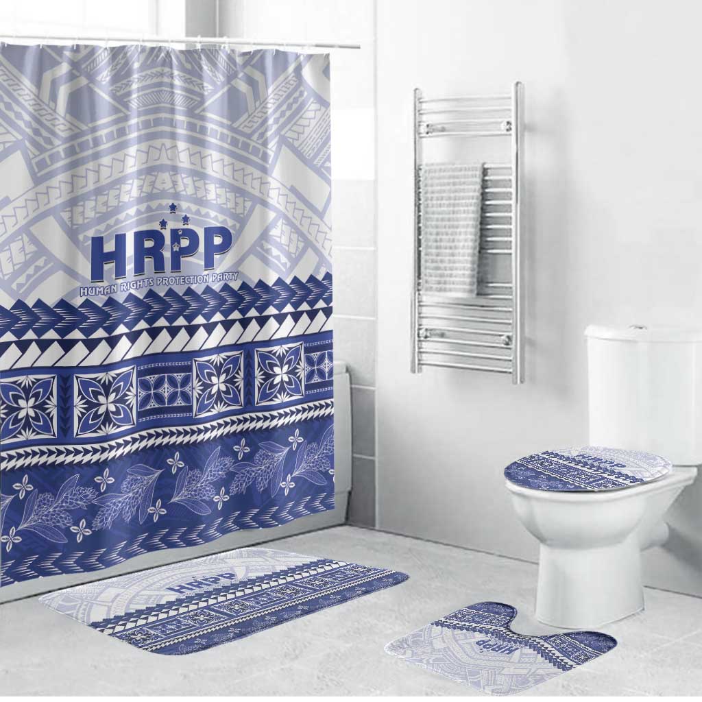 HRPP Samoa Siapo Bathroom Set Teuila Flowers Samoan Pattern - Polynesian Pride