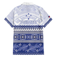 Personalised HRPP Samoa Siapo Family Matching Long Sleeve Bodycon Dress and Hawaiian Shirt Teuila Flowers Samoan Pattern - Polynesian Pride