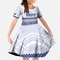 Personalised HRPP Samoa Siapo Family Matching Mermaid Dress and Hawaiian Shirt Teuila Flowers Samoan Pattern - Polynesian Pride