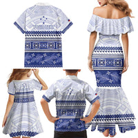 Personalised HRPP Samoa Siapo Family Matching Mermaid Dress and Hawaiian Shirt Teuila Flowers Samoan Pattern - Polynesian Pride