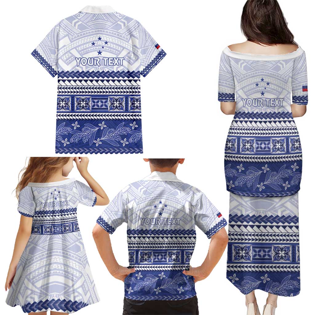 Personalised HRPP Samoa Siapo Family Matching Puletasi and Hawaiian Shirt Teuila Flowers Samoan Pattern - Polynesian Pride